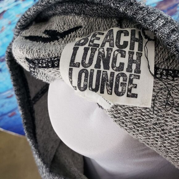 Beach Lunch Lounge grey marled embrodered top S - Picture 3 of 6